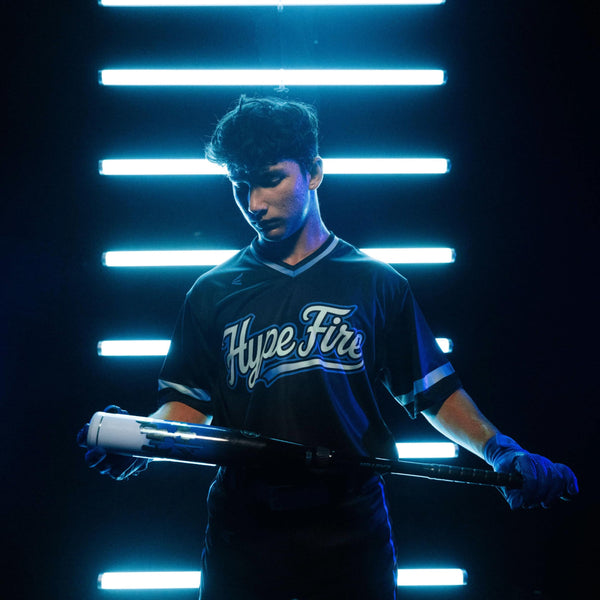 Player Holding 2027 Easton Hype Fire BBCOR Bat