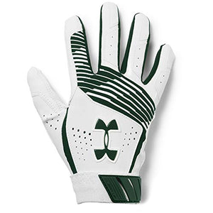 Under Armour Boy's Clean Up Baseball Batting Gloves, Forest Green (301)/Forest Green, Youth Small