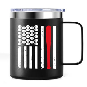 Baseball Coffee Mug With Flag