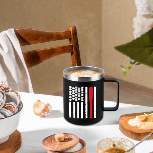 Baseball Coffee Mug With Flag