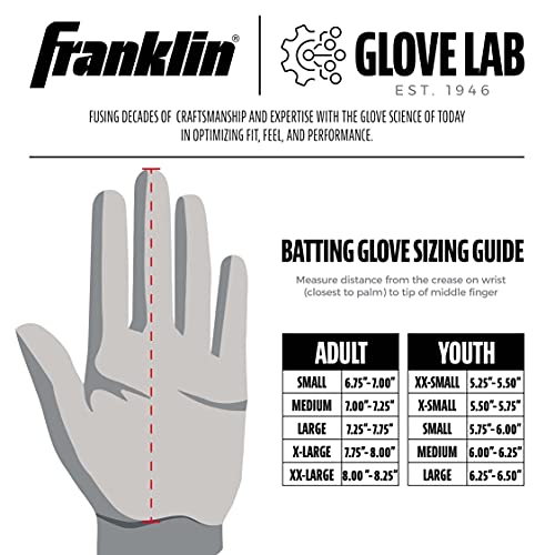 Franklin Sports MLB Shok-Sorb X Baseball Batting Gloves