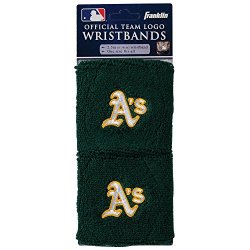 Franklin Sports MLB Oakland Athletics Team Wristbands