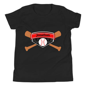 Customizable Youth Baseball Short Sleeve T-Shirt