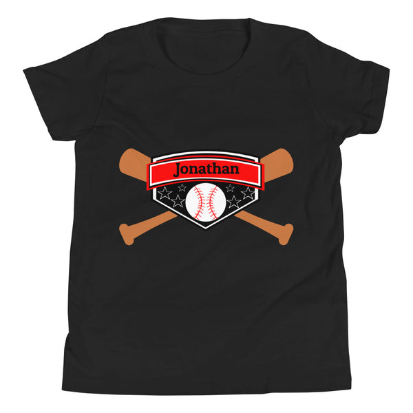 Customizable Youth Baseball Short Sleeve T-Shirt