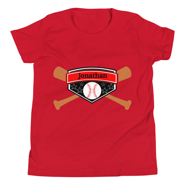 Customizable Youth Baseball Short Sleeve T-Shirt