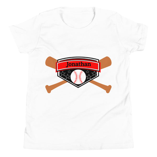 Customizable Youth Baseball Short Sleeve T-Shirt